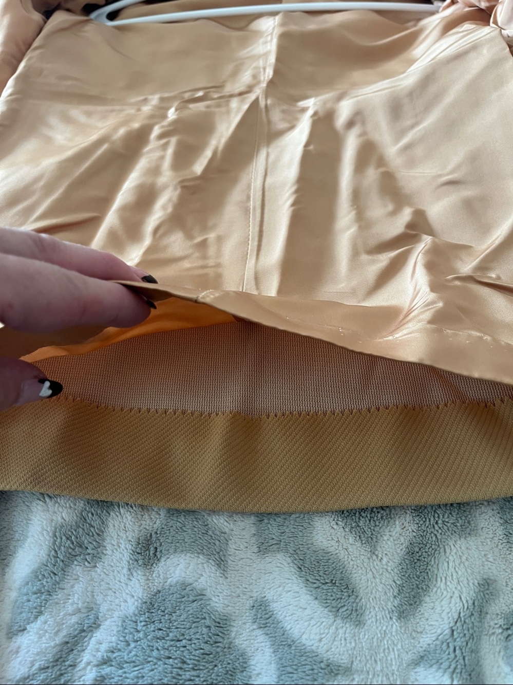1960’s Mary Jane Classic Women's Tan Double-Breasted Coat - Picture 6 of 9